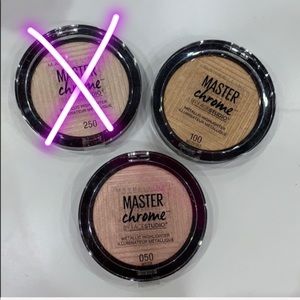 (2) Maybelline Master Chrome Metallic Highlights